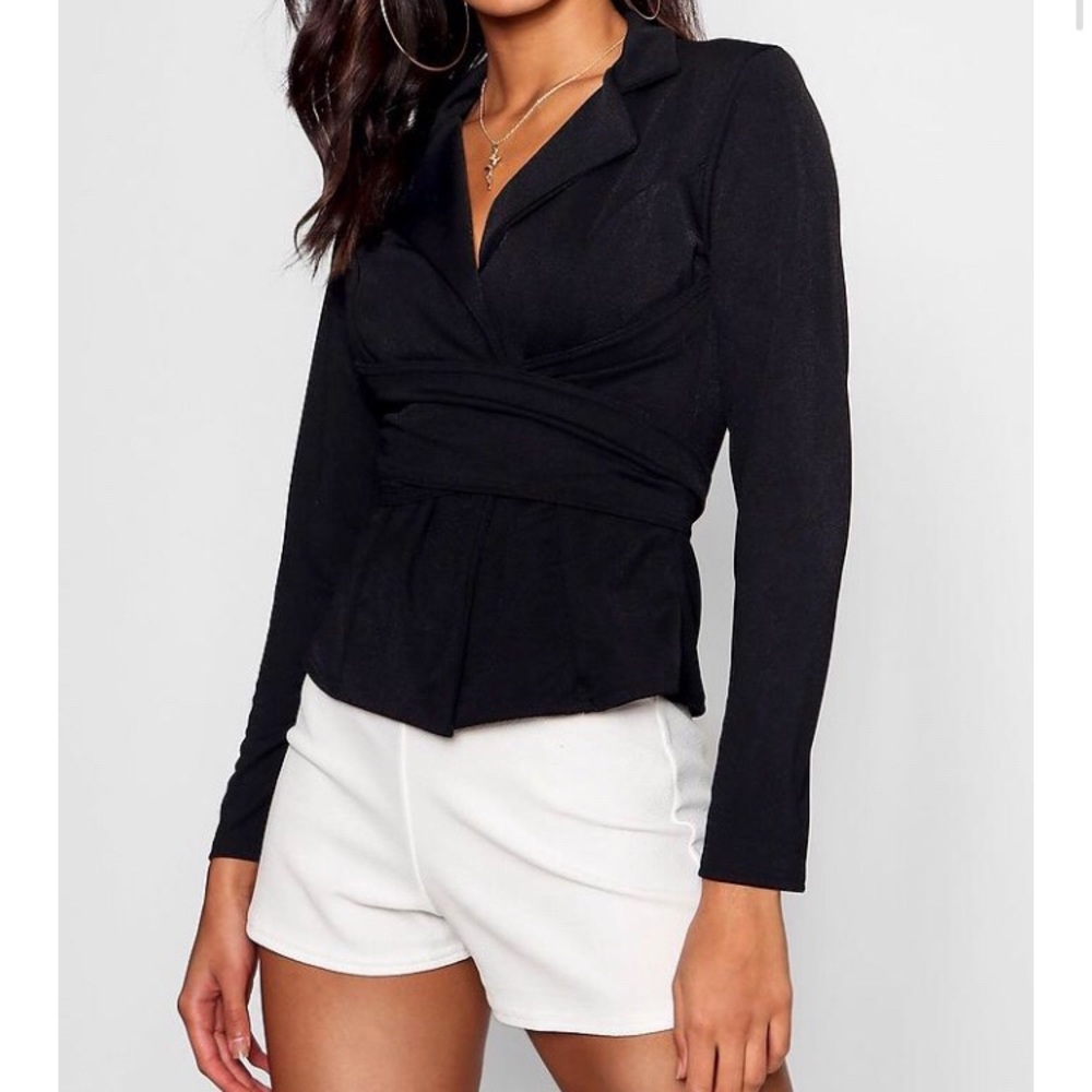 Belted Wrap Blazer